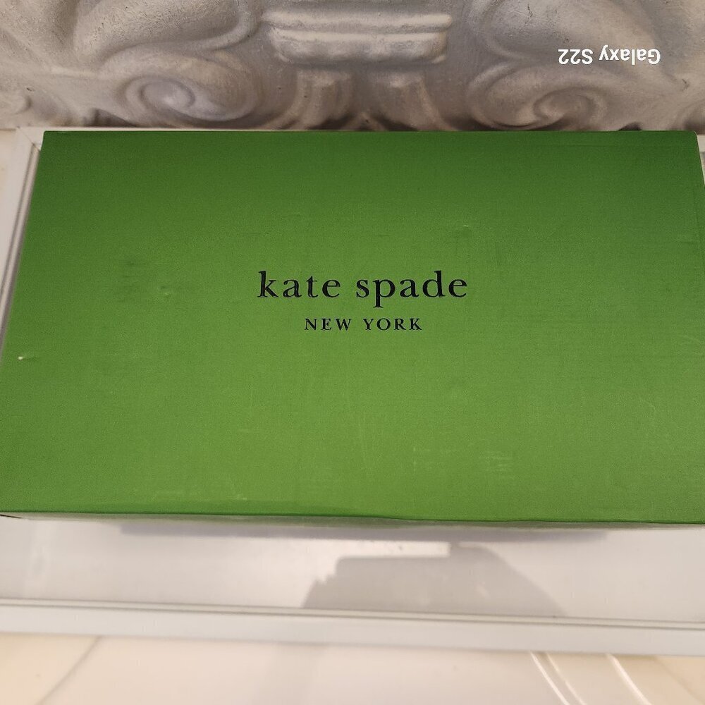 Kate Spade New York Renee Suede Block Heel Strappy Slingback Sandals Size 7.5 - Picture 10 of 10